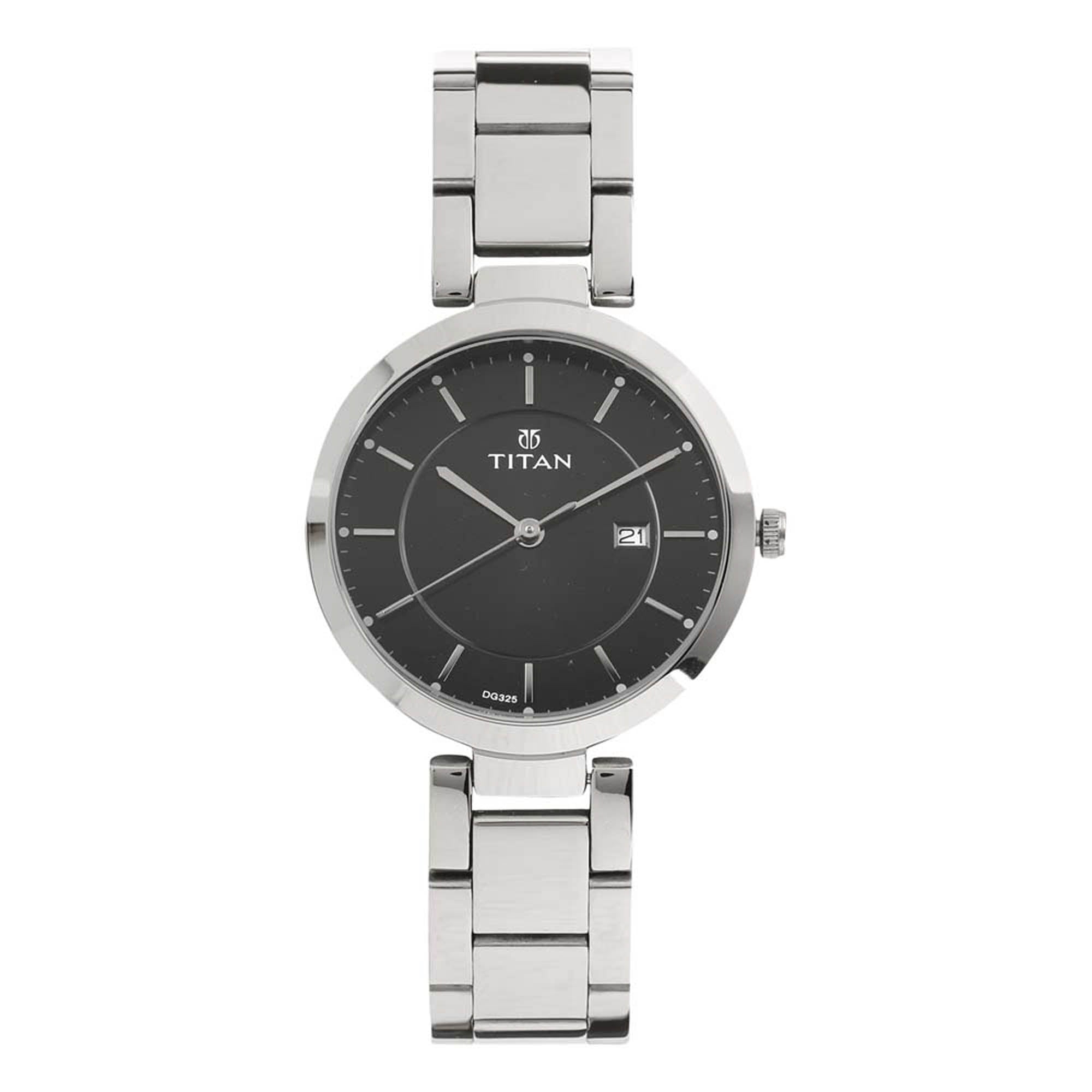 Titan Titan Women's 2480SM08 Contemporary Silver Metal Strap Watch