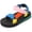 Multicolor, variant on STQ Toddler Girl Sandals Open-Toe Arch Support Girls Wide Summer Shoes Lightweight Non-slip Beach Shoe for Kids with Adjustable Straps Pink Multi Toddler Size 5