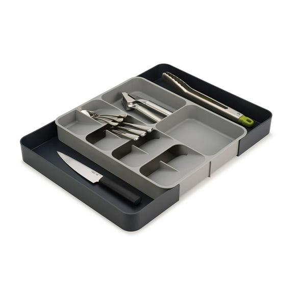 Organizador Joseph Joseph DrawerStore para cubiertos, color gris