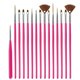thumbnail image 1 of 5/20 piezas pincel para decoración de uñas, punta de diseño, pintura, dibujo, tallado, punteado, delineador plano, Gel acrílico, herramientas de manicura de esmalte UV, 1 of 4
