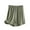 Army Green, variant on Women's Plus Size Cotton Shorts Summer Elastic Waist Thin Quarter Shorts Solid Color Thin Style Casual Pajamas Shorts Loose Home Pants
