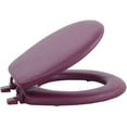 thumbnail image 2 of Achim Fantasia 17" Soft Standard Vinyl Toilet Seat, One Size Fits All, Burgundy, 2 of 8