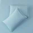 thumbnail image 4 of HTOOQ Bed Sheet Set Super Soft Microfiber 1800 Thread Count Luxury Egyptian Sheets 16HTOOQ Inch Deep Pocket，Wrinkle HTOOQ 3 Piece (Spa Blue, Twin XL), 4 of 8