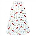 thumbnail image 3 of Hudson Baby Infant Girl Interlock Cotton Sleeveless Sleeping Bag, Wildflower, 18-24 Months, 3 of 4