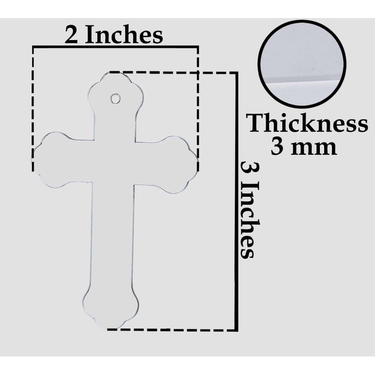 100 Pack Clear Acrylic Unicorn Shapes - 1/8 Inch Thick, Smooth Edge Blanks For Crafts & Keychains (No Hole)