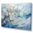 thumbnail image 2 of Designart "Frozen Fluid Art" Snow Canvas Art Print, 2 of 7