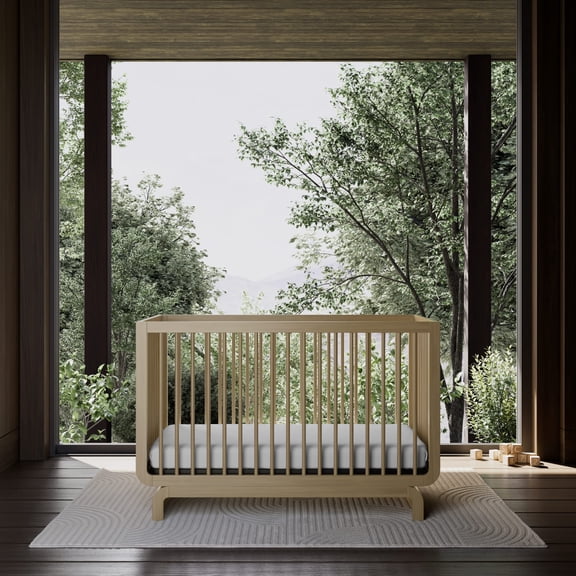 Art of Nursery by Storkcraft Santorini 5-in-1 Convertible Baby Crib, Driftwood