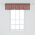thumbnail image 2 of Ambesonne Retro Window Valance, Cutrvy Wavy Lines Dark Tile, 54" X 12", Burgundy White, 2 of 3