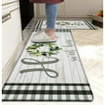 thumbnail image 2 of Farmhouse Kitchen Rugs Mats Sets of 2 Cushioned Anti Fatigue Thick Kitchen Mats for Floor 0.47 inch Non-Skid Memory Foam Kitchen Floor Mat Waterproof Standing Mats for Sink, 17.3"x28"+17.3"x47", 2 of 6