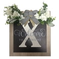 thumbnail image 2 of Uklsqma Last Name Year Round Front Door Wreath | Decorative Wood Hanging Plaque with Ribbon | Handmade Painted Monogram Sign | Home Entryway Wall Decor | Wedding Gift Housewarming Anniversary, 2 of 4