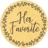 His Favorite Her Favorite Rustic Stickers for Weddings (1.5 in, 1000 ...