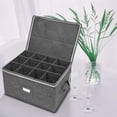 thumbnail image 1 of Cajas de almacenamiento, contenedores de caja de almacenamiento para copas de vino para cristalería o cristal, sostiene copas de vino tinto o blanco, 1 of 5