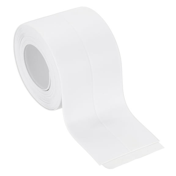 Uxcell Caulk Tape, Self Adhesive Caulking Tape Waterproof Edge Protectors for Bathroom Accessories White 10.5 ft