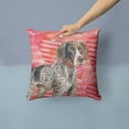 thumbnail image 2 of Love Design with Dog Fabric Decorative Pillow, 2 of 4