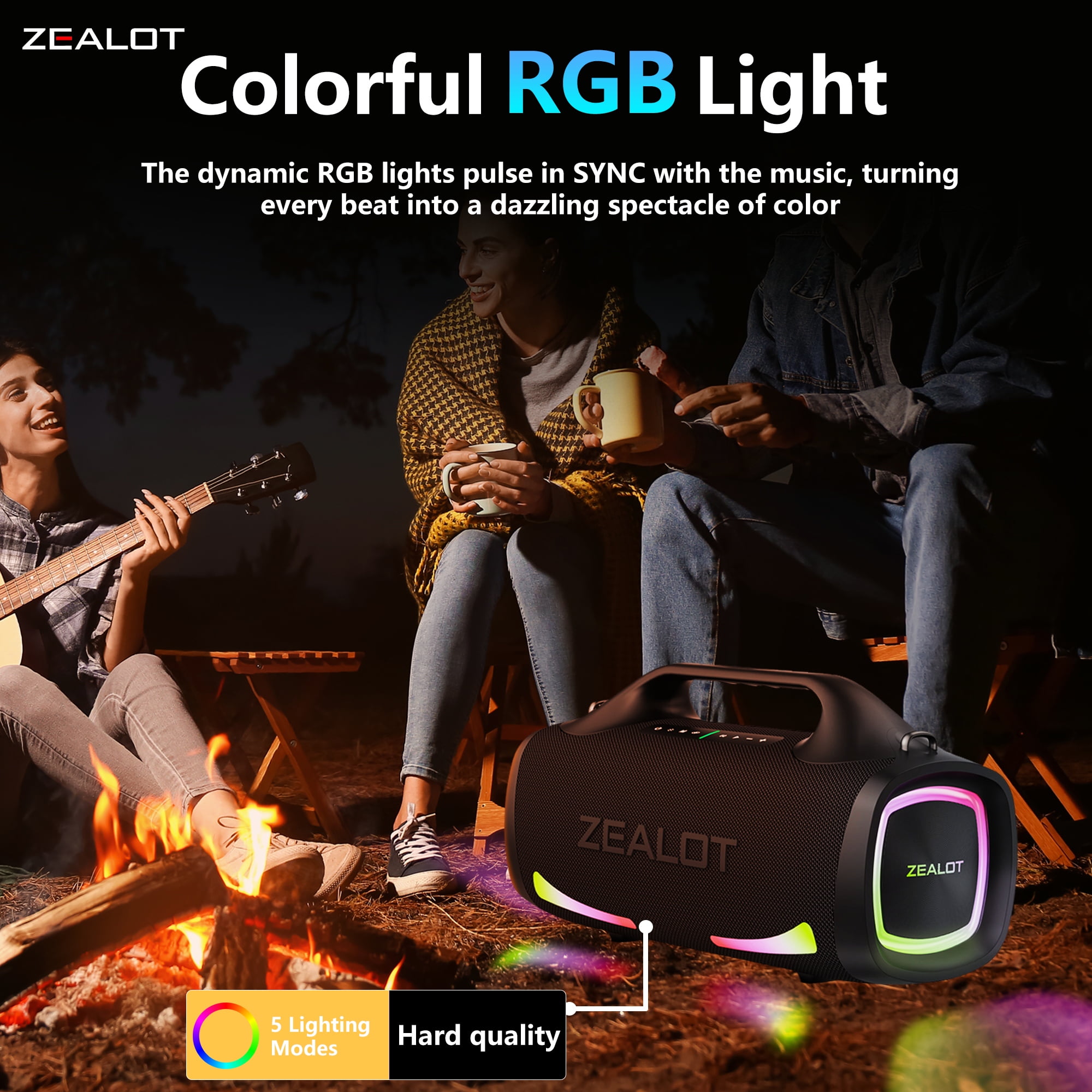 ZEALOT S79 100W Bluetooth Portable Speaker Waterproof