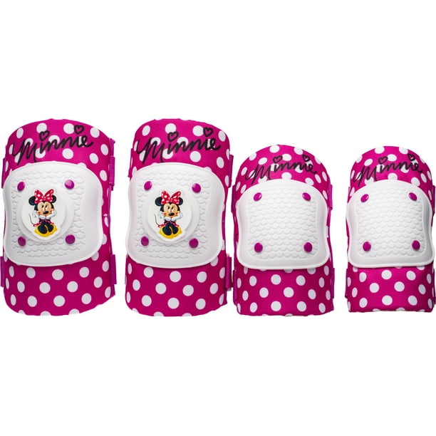 Disney Minnie Mouse Elbow & Knee Pad Set with Bike Bell Value Pack