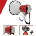 thumbnail image 4 of Technical Pro TPMPH40R Red Megaphone 75W Portable Bullhorn with Siren and Strap, 4 of 5