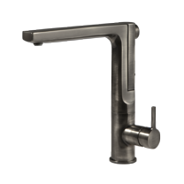 ASCPU-460-PW Brass Pewter (PW) Houzer Ascend Series Brushed Nickel Integrated Single Handle Pull-Up Kitchen Faucet