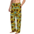 thumbnail image 6 of Pofeuu Sunflowers Print Men's Pajama Pants, Soft Lounge Pajama Pants with big pockets for Men Plaid Pj Bottoms-X-Large, 6 of 6