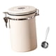 thumbnail image 4 of Utensilios de almacenamiento para granos de café con cuchara de acero Tanque de almacenamiento hermético para blanco 1.8L, 4 of 9