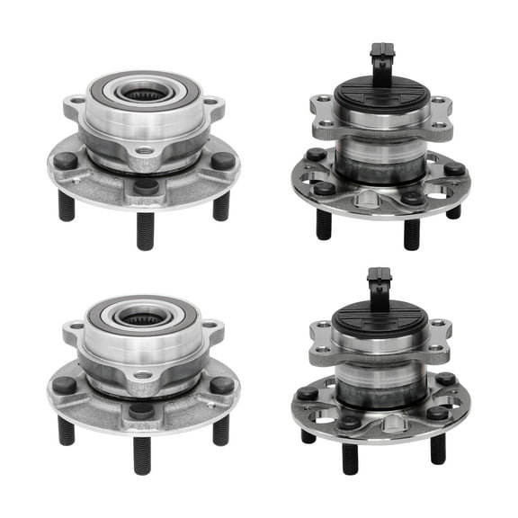 AutoShack Front & Rear Wheel Hub Bearing Assemblies without ABS Replacement for 2017-2020 Hyundai Elantra 4-PC Set
