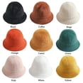 thumbnail image 3 of Women Faux Fur Warm Soft Fisherman Cap Bucket Hat Panama Hat Sun Cap WHITE, 3 of 8