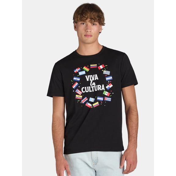 Viva La Cultura Mens & Big Mens Graphic Tee with Short Sleeves, Sizes S-3XL