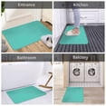 thumbnail image 5 of Sikiie Teal Turquoise Print Flannel Anti-slip Floor Mat 16x24in, Thickened Dustproof Entrance Door Mat Floor Mat for Kitchen, Bathroom, Laundry Room, 5 of 7