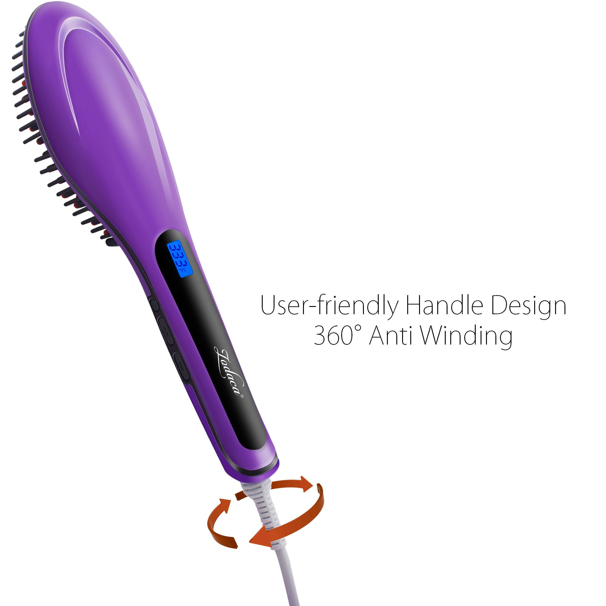 tns hair straightener brush review