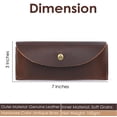 thumbnail image 3 of Estuche para anteojos TheAntiq en cuero marrón artesanal unisex, 3 of 8