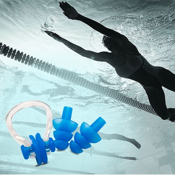 Bouchons d'oreilles et pince-nez de natation Li-Ning - Imperméables Bouchons d'oreilles et pince-nez de natation Li-Ning - Imperméables