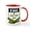 White/Red Inside, variant on CafePress - Beware Of Crazy Frog Lady - 11 oz Ceramic Mug - Novelty Coffee Tea Cup