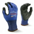 thumbnail image 1 of LINCONSON 3 Pack Level 5 Cut Resistant Safety Performance Series Construction Mechanic PU Work Gloves Thumb Double Reinforced (Medium,Blue), 1 of 3