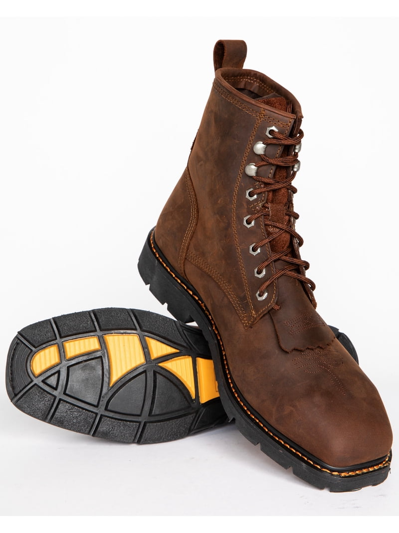 Cody James Waterproof Lace Up Work Boots Brown Leather Kiltie Men’s 11.5D Cody James Men main image 2