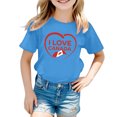 thumbnail image 4 of T-shirt à Manches Courtes pour Filles, Col Rond, Coupe Décontractée, Basique, 4 of 4