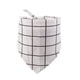 thumbnail image 2 of Greeniant Bufanda de baba para 4 estaciones, plegable, de algodón suave, elegante, reutilizable, ajustable, toalla Triangular para mascotas, para cuello Ropa para mascotas Tela escocesa blanca Greeniant PT003844-01, 2 of 6