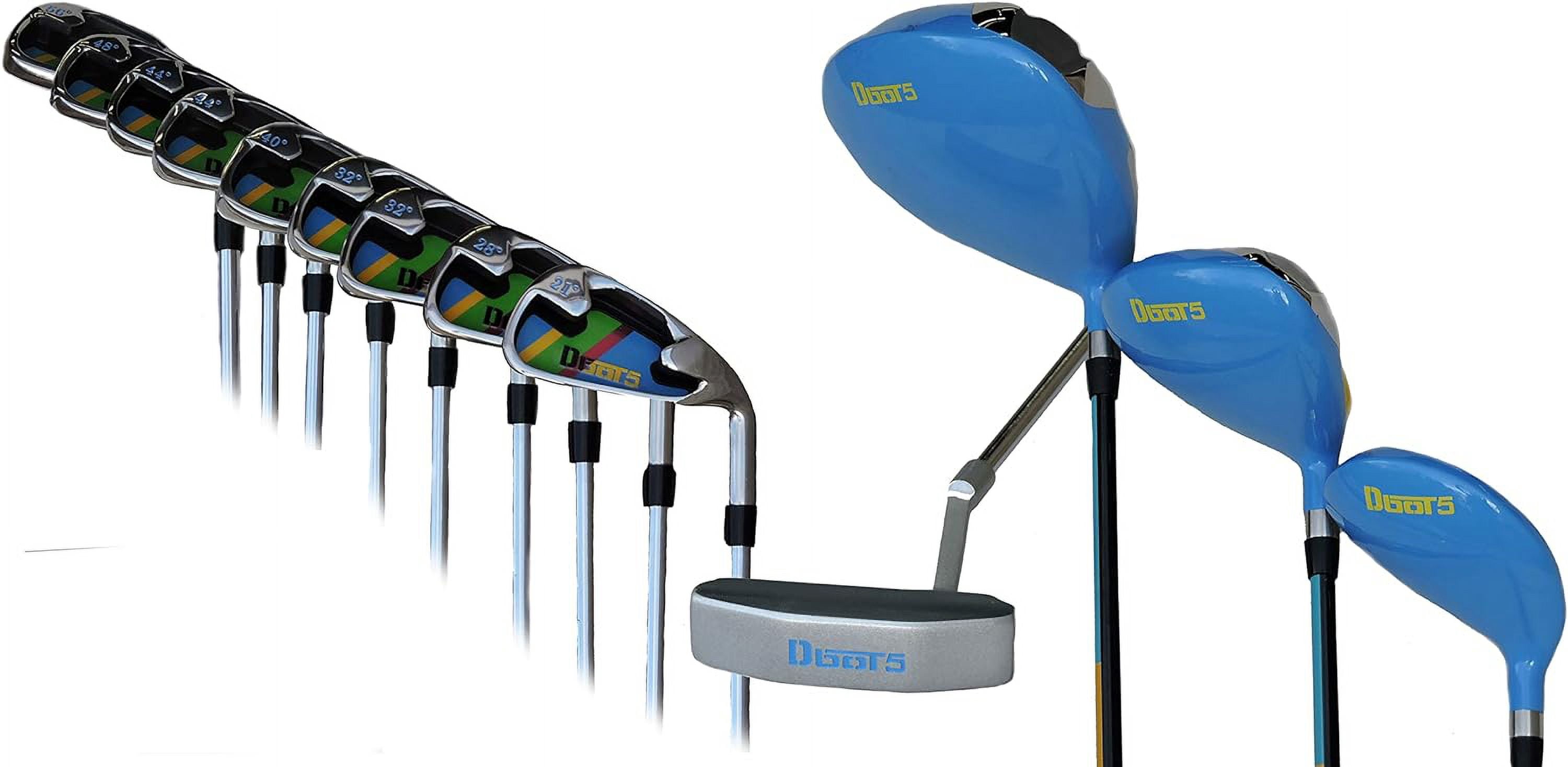 Dbot5 Hail Mary Stainless Metal New Golf Club Set, 3 Drivers, Right-Handed, Gift for Men