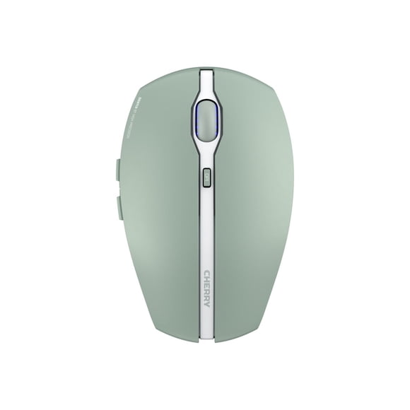 Cherry GENTIX BT Wireless Bluetooth Mouse, Multi-Device Function for up to 3 Devices, Switchable Resolution (1K/2K DPI), 7 Buttons and Scroll Wheel, Battery Operated (Agave Green)