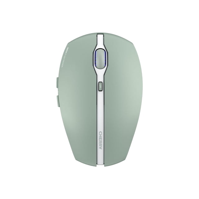 Cherry GENTIX BT Wireless Bluetooth Mouse, Multi-Device Function for up to 3 Devices, Switchable Resolution (1K/2K DPI), 7 Buttons and Scroll Wheel, Battery Operated (Agave Green)
