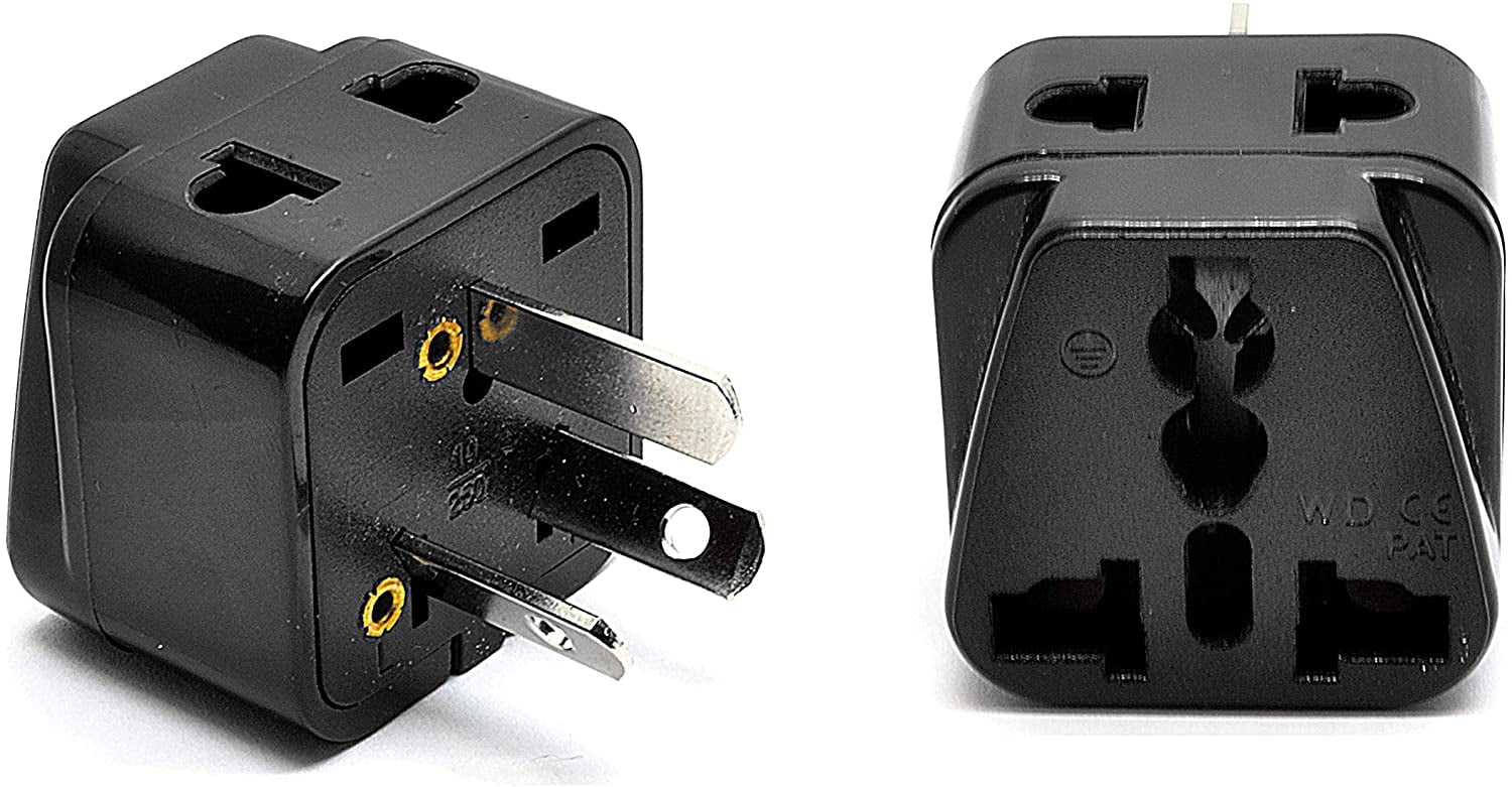 OREI 2 in USA to Adapter Plug - 2 - Walmart.com