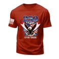 thumbnail image 4 of American 250th Anniversary Shirt 250 Years 1776-2026 250th Birthday Eagle Liberty Bell T-Shirt (Red,S), 4 of 6