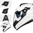 thumbnail image 6 of ILM Off Road Motorcycle Dual Sport Helmet Full Face Sun Visor Dirt Bike ATV Motocross Casco DOT Certified (XXL, White), 6 of 7