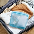 thumbnail image 2 of czcpp-Premium Sac de Rangement Alimentaire Réutilisable en Silicone, Bleu, Micro-Ondes, sous Vide, Lave-Vaisselle, Four et Congélateur Sûrs, Sans BPA, Sans Fuite, Écologique, 28 Oz, 2 of 4