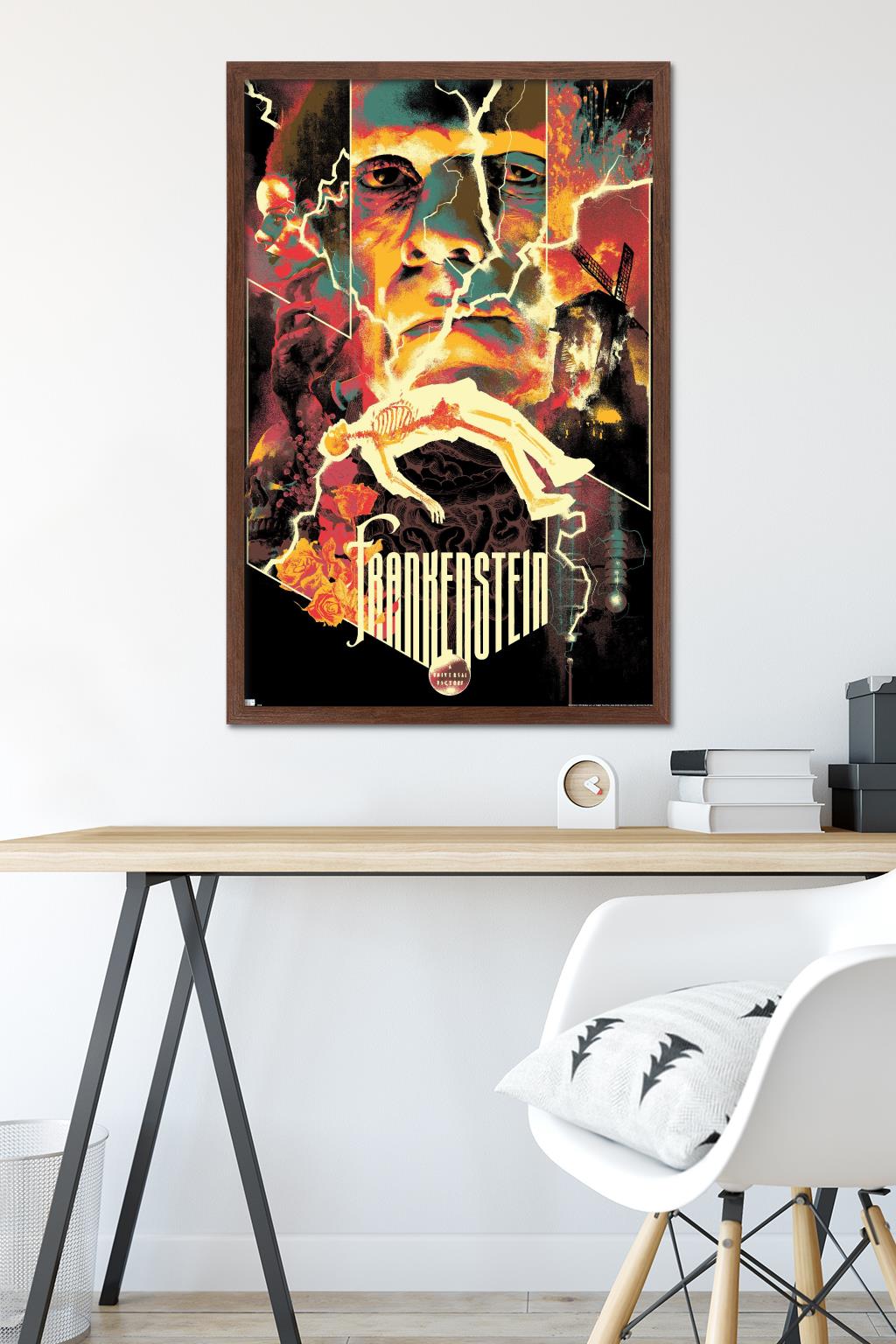 Frankenstein - Collage Wall Poster, 22.375" x 34" Framed