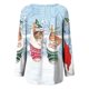 thumbnail image 5 of Camisas Navideñas Para Mujer Tops de Manga Larga Moda Casual Estampado de Cuello Redondo Blusa Superior Suelta Jersey Odeerbi ODB202283, 5 of 5
