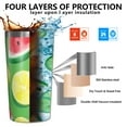 thumbnail image 3 of Watermelon and Lemon 10oz Tumblers Stainless Steel Tumbler with Lid and Straw,Vacuum Insulated Double Wall Travel Tumbler Cups with Cleaning Brush for Coffee, Tea, 3 of 4