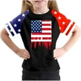 thumbnail image 2 of Gamivast Boys 4Th Of July Usa Shirt American Flag Patriotic T-Shirt Independence Day Short Sleeve Shirts for Kids Black Walmart Plus Membership Deals Purchase History for My Accounts, 2 of 4