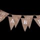 thumbnail image 4 of Guirnalda con banderines de arpillera Inscripción "Candy Bar" Marrón ER, 4 of 5