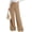 Khaki, variant on PRETTYGARDEN Women's Wide Leg Work Dress Pants Trousers | Palazzo Pant with Pockets, Lightweight Flowy, High Elastic Waistband, Office Wear, Business Casual Outfits, Fashion Clothing