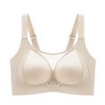 thumbnail image 2 of Ovbmpzd Mesh Everyday Underwear Bras for Women No Underwire Beige Push Up Lifting Underwear Bras Sexy Comfortable Bras Plus Size,M, 2 of 6